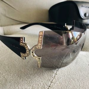 Authentic bulgari Swarovski sunglasses
